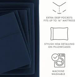 Casual Comfort™ Premium Ultra Soft Microfiber Wrinkle Free 6 Piece Sheet Set