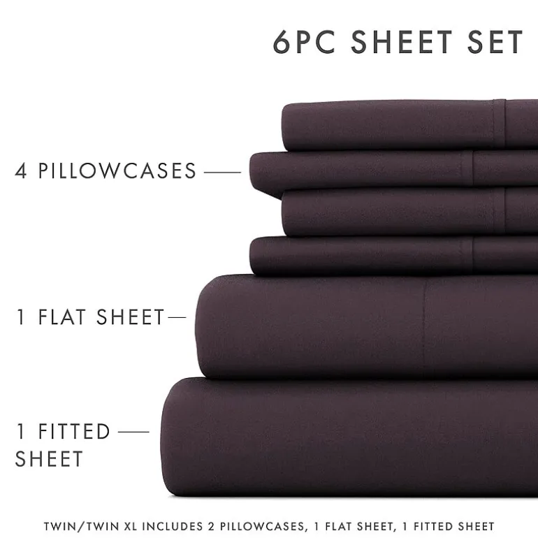 Casual Comfort™ Premium Ultra Soft Microfiber Wrinkle Free 6 Piece Sheet Set