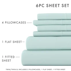 Casual Comfort™ Premium Ultra Soft Microfiber Wrinkle Free 6 Piece Sheet Set