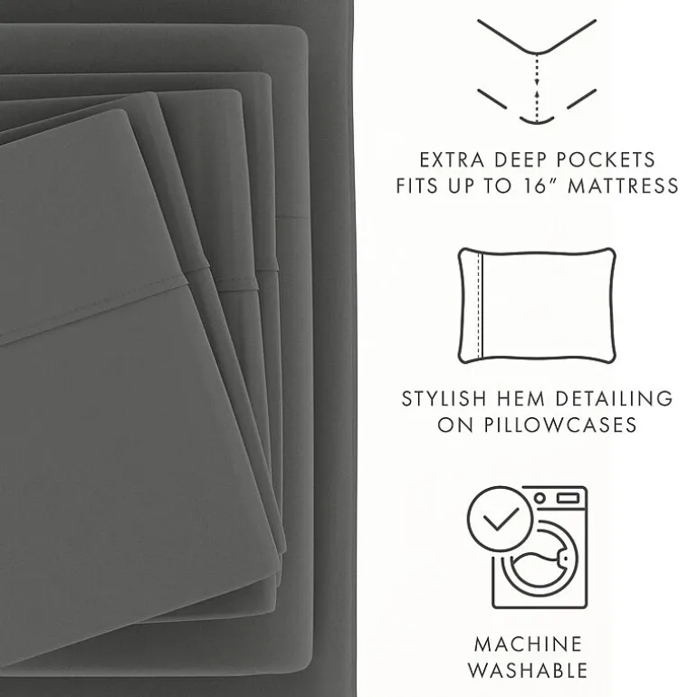 Casual Comfort™ Premium Ultra Soft Microfiber Wrinkle Free 6 Piece Sheet Set