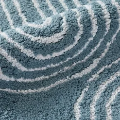 Casual Comfort Rainbow Pattern Cotton Bath Rug