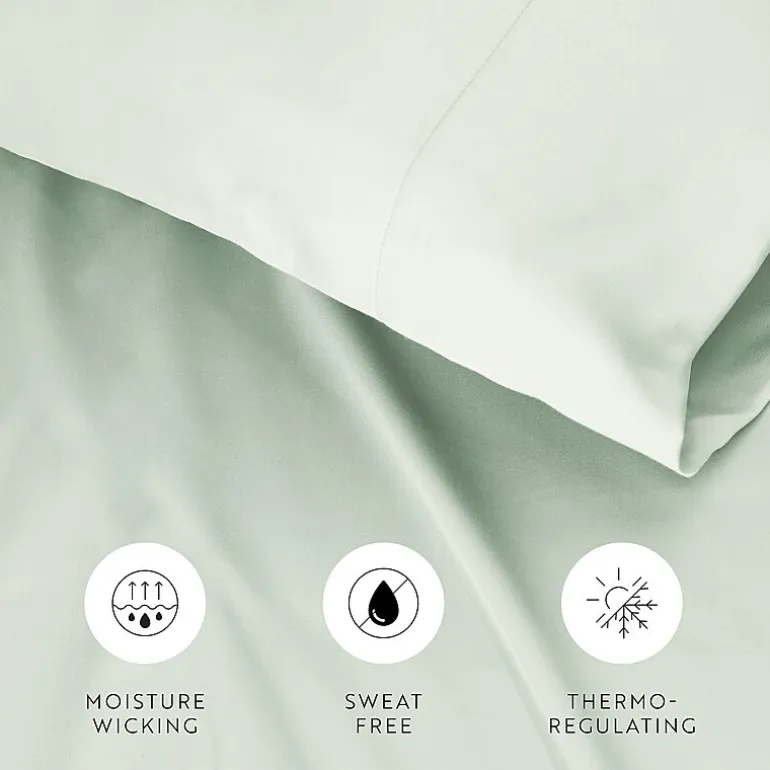 Casual Comfort Sateen Weave Rayon From Bamboo Temperature Regulating Pillowcase