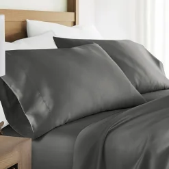 Casual Comfort Sateen Weave Rayon From Bamboo Temperature Regulating Pillowcase