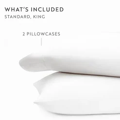 Casual Comfort Sateen Weave Rayon From Bamboo Temperature Regulating Pillowcase