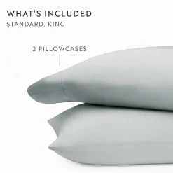 Casual Comfort Sateen Weave Rayon From Bamboo Temperature Regulating Pillowcase