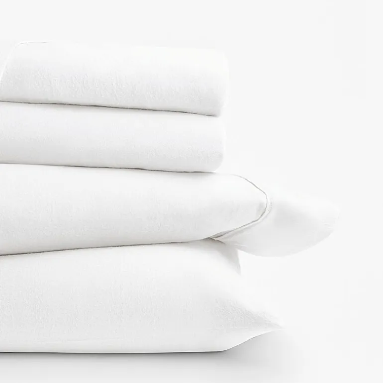 Casual Comfort Solid and Print Flannel Sheet Set