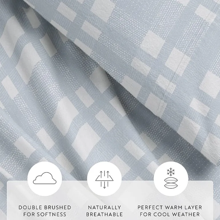 Casual Comfort Solid and Print Flannel Sheet Set