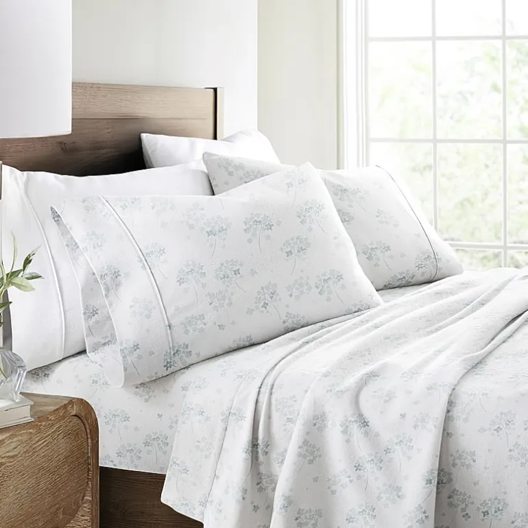 Casual Comfort Solid and Print Flannel Sheet Set