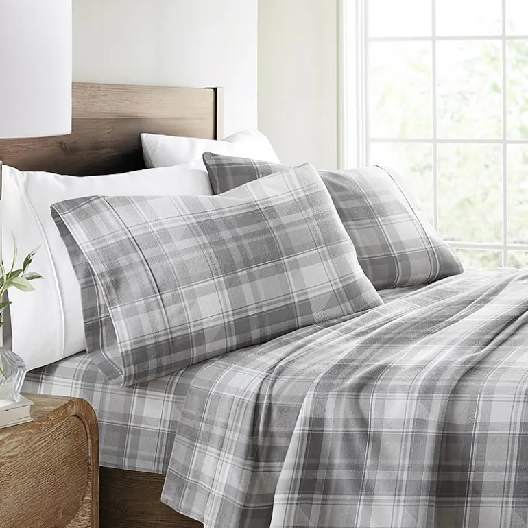 Casual Comfort Solid and Print Flannel Sheet Set