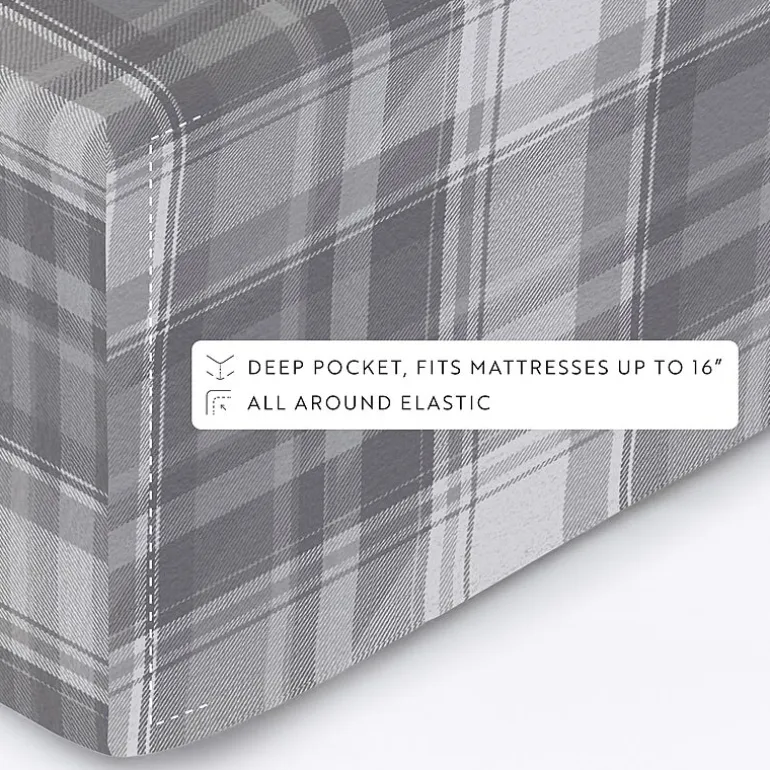 Casual Comfort Solid and Print Flannel Sheet Set