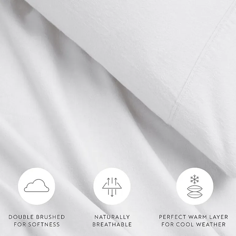 Casual Comfort Solid and Print Flannel Sheet Set