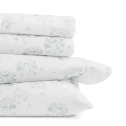 Casual Comfort Solid and Print Flannel Sheet Set