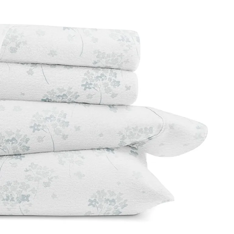 Casual Comfort Solid and Print Flannel Sheet Set