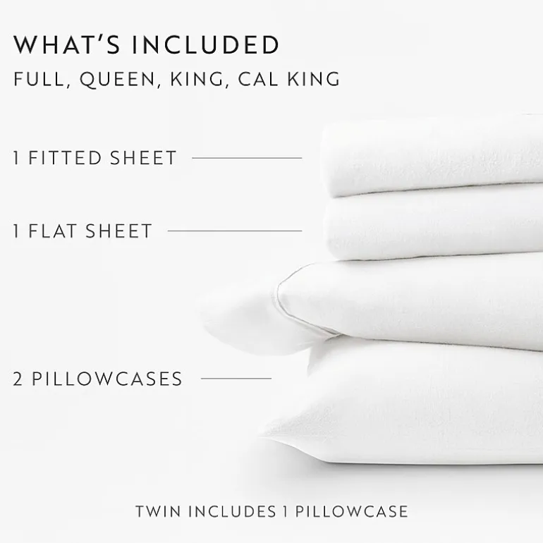 Casual Comfort Solid and Print Flannel Sheet Set