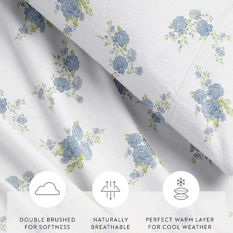 Casual Comfort Solid and Print Flannel Sheet Set