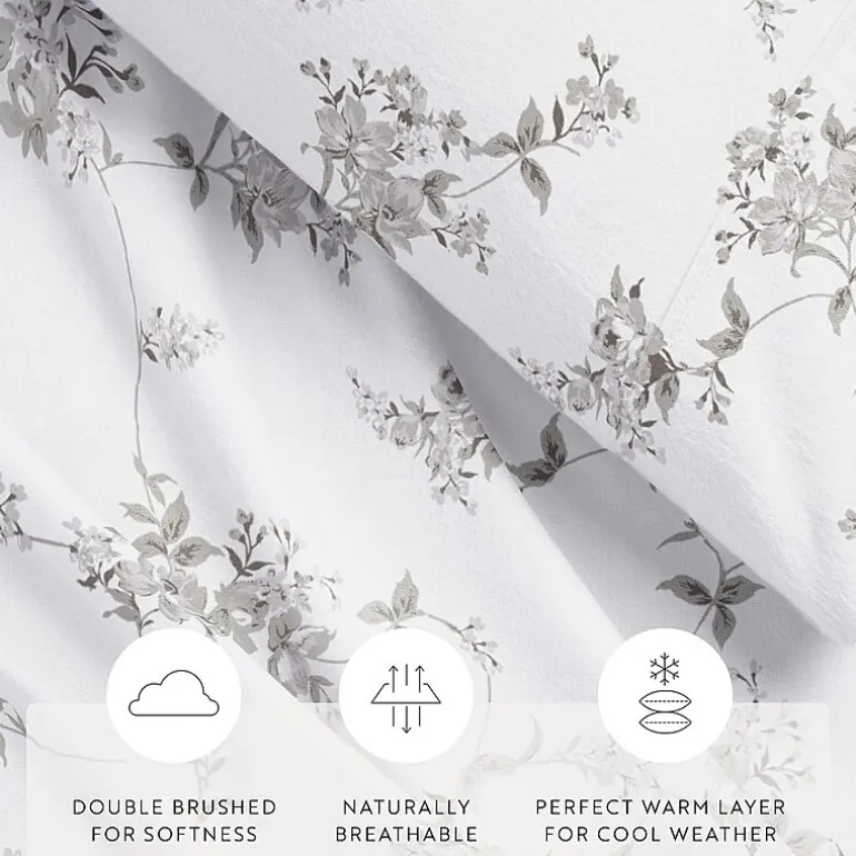 Casual Comfort Solid and Print Flannel Sheet Set