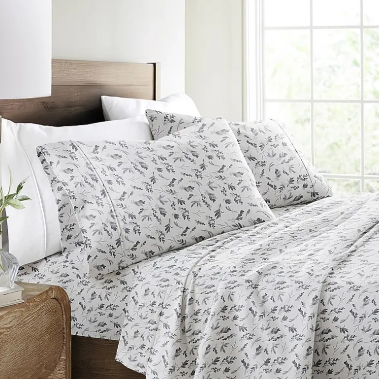 Casual Comfort Solid and Print Flannel Sheet Set