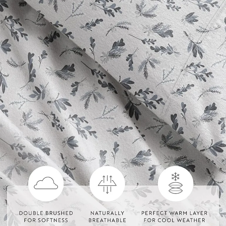 Casual Comfort Solid and Print Flannel Sheet Set
