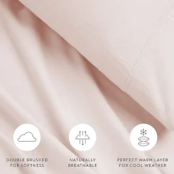 Casual Comfort Solid and Print Flannel Sheet Set