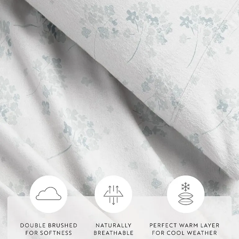 Casual Comfort Solid and Print Flannel Sheet Set