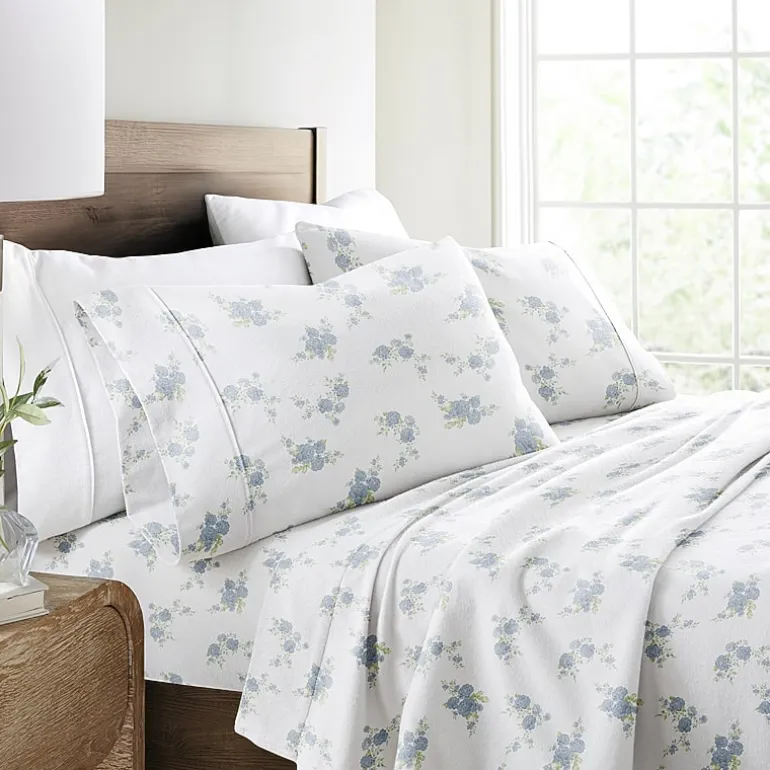 Casual Comfort Solid and Print Flannel Sheet Set