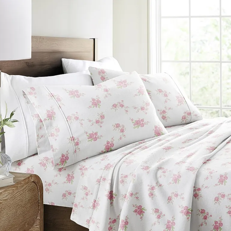Casual Comfort Solid and Print Flannel Sheet Set