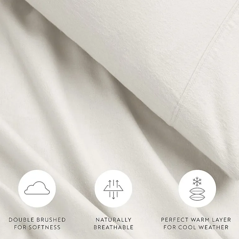 Casual Comfort Solid and Print Flannel Sheet Set