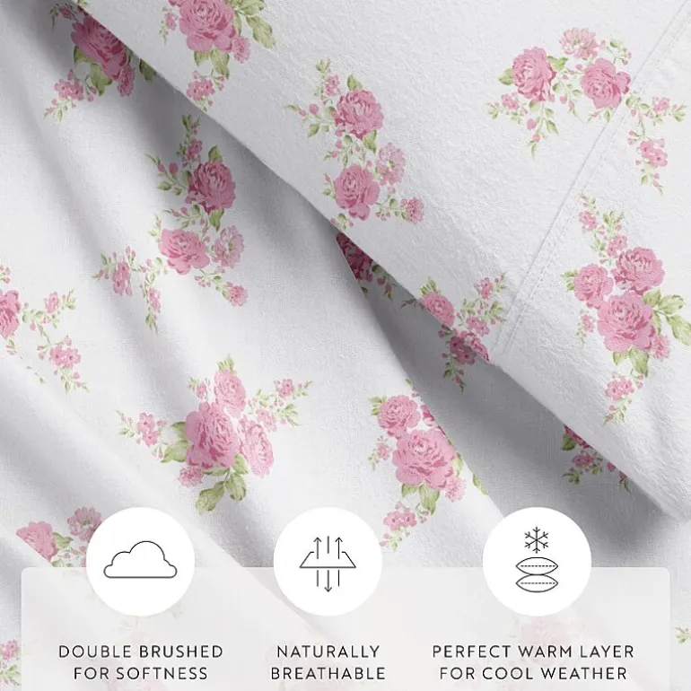 Casual Comfort Solid and Print Flannel Sheet Set