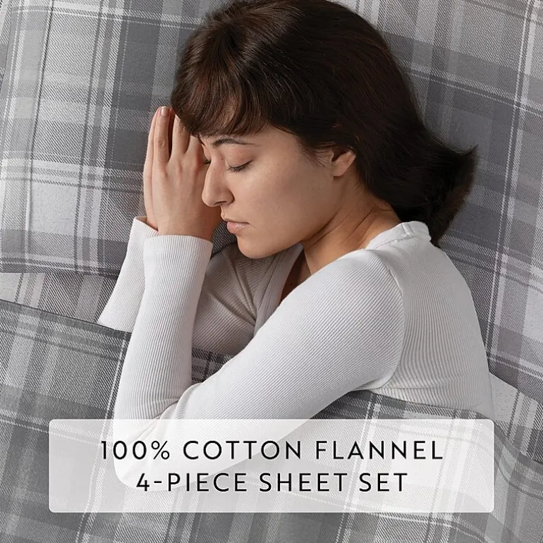 Casual Comfort Solid and Print Flannel Sheet Set