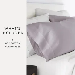 Casual Comfort Solid Cotton 300tc Pillowcase