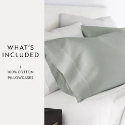 Casual Comfort Solid Cotton 300tc Pillowcase