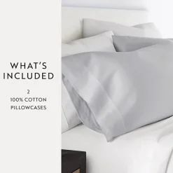 Casual Comfort Solid Cotton 300tc Pillowcase