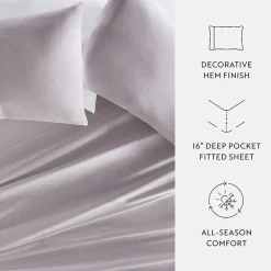 Casual Comfort Solid Cotton 300tc Sheet Set