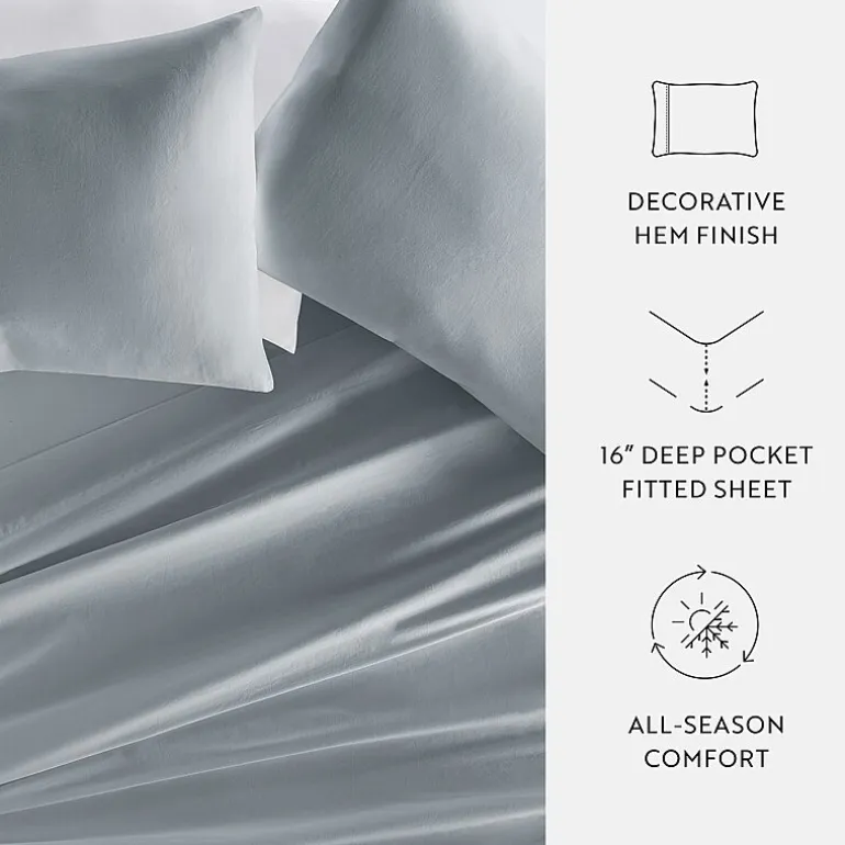 Casual Comfort Solid Cotton 300tc Sheet Set