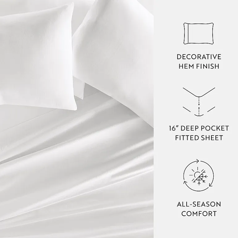 Casual Comfort Solid Cotton 300tc Sheet Set