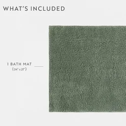 Casual Comfort Solid Reversible Bath Rug
