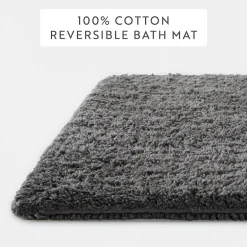 Casual Comfort Solid Reversible Bath Rug