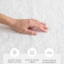Casual Comfort Solid Reversible Bath Rug