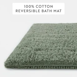 Casual Comfort Solid Reversible Bath Rug