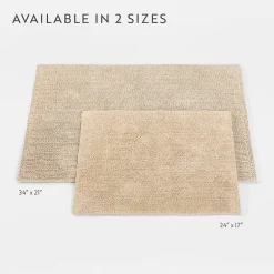 Casual Comfort Solid Reversible Bath Rug