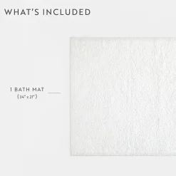 Casual Comfort Solid Reversible Bath Rug
