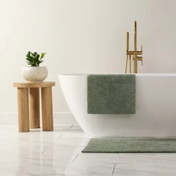 Casual Comfort Solid Reversible Bath Rug