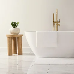 Casual Comfort Solid Reversible Bath Rug