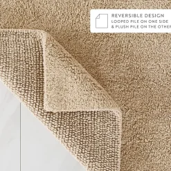 Casual Comfort Solid Reversible Bath Rug