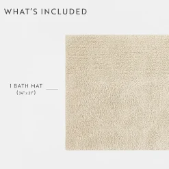 Casual Comfort Solid Reversible Bath Rug