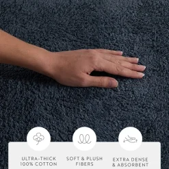 Casual Comfort Solid Reversible Bath Rug