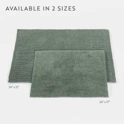 Casual Comfort Solid Reversible Bath Rug