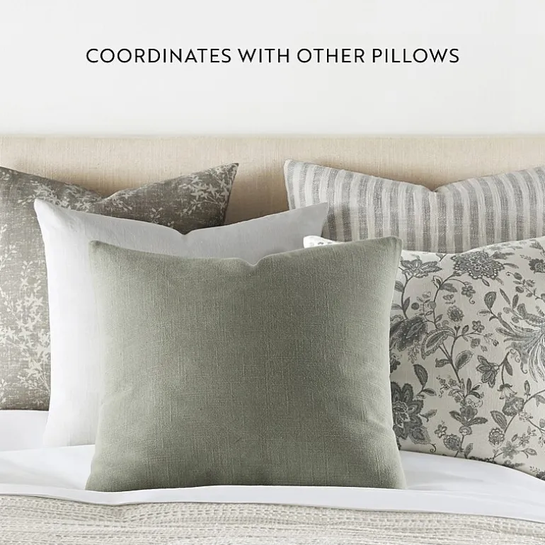 Casual Comfort Solid Stone Wash 2-pc. Square Throw Pillow Set