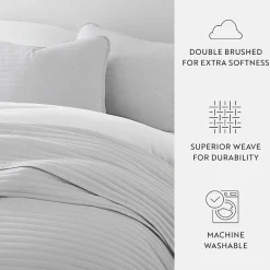 Casual Comfort Stripe Stitch Quilt Set