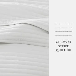 Casual Comfort Stripe Stitch Quilt Set